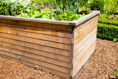 Hochbeet im Garten